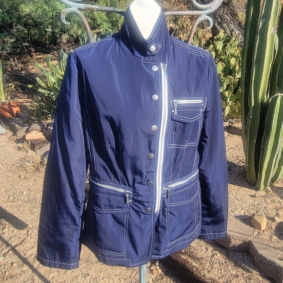 Peck & Peck Trendy Zippered Windbreaker Jacket - Picture 2 of 6